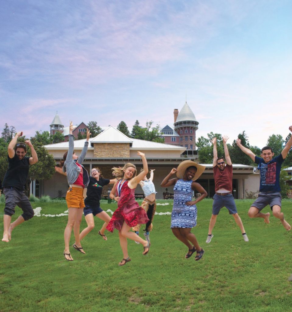 Jumping students