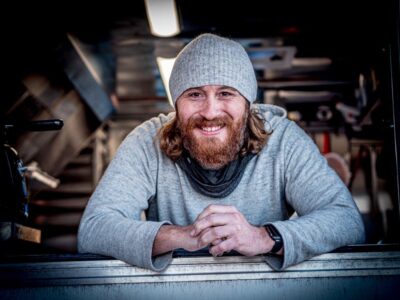 AJ Feeney in his food truck