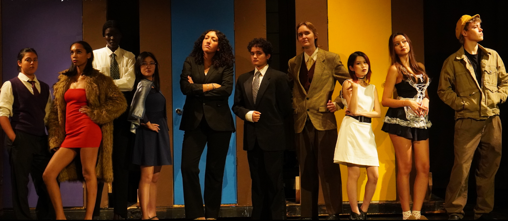 Diverse UWC-USA students in CLUE costumes highlight creativity and global community; show date and details included below.