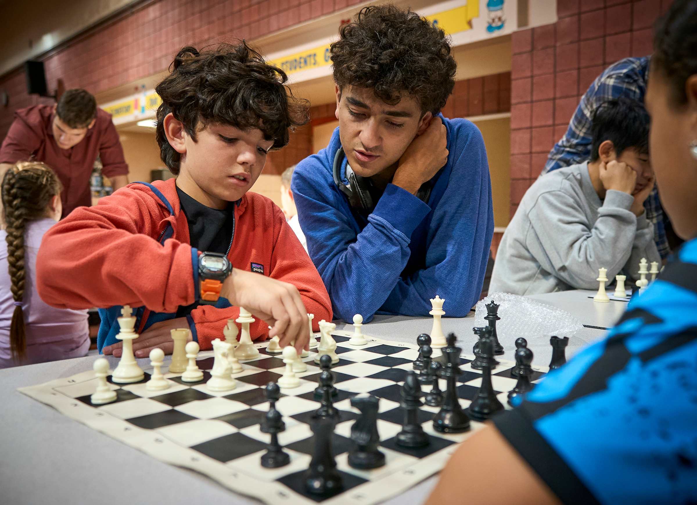 UWC-USA student mentoring local youth during community engagement.