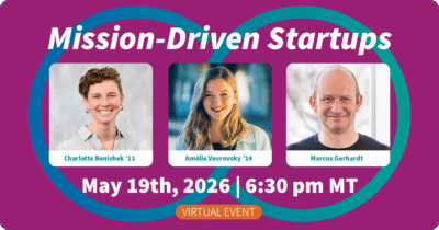 Mission-Driven Startups event with diverse UWC-USA alumni sharing global impact, innovation, and values-driven leadership.