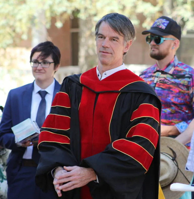 Andrew Mahlstedt reflects upon graduating UWC-USA students' academic achievement before the ceremony, reflecting UWC-USA’s commitment to diversity and global learning.